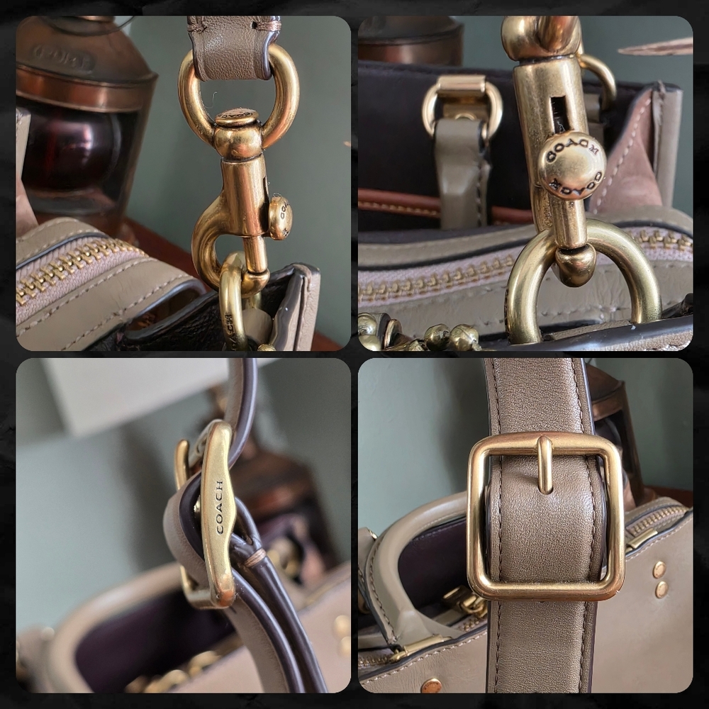 Coach 6889 Rogue 25 Basquiat Rexy Tan Leather Satchel Bag Limited Edition - Picture 12 of 16
